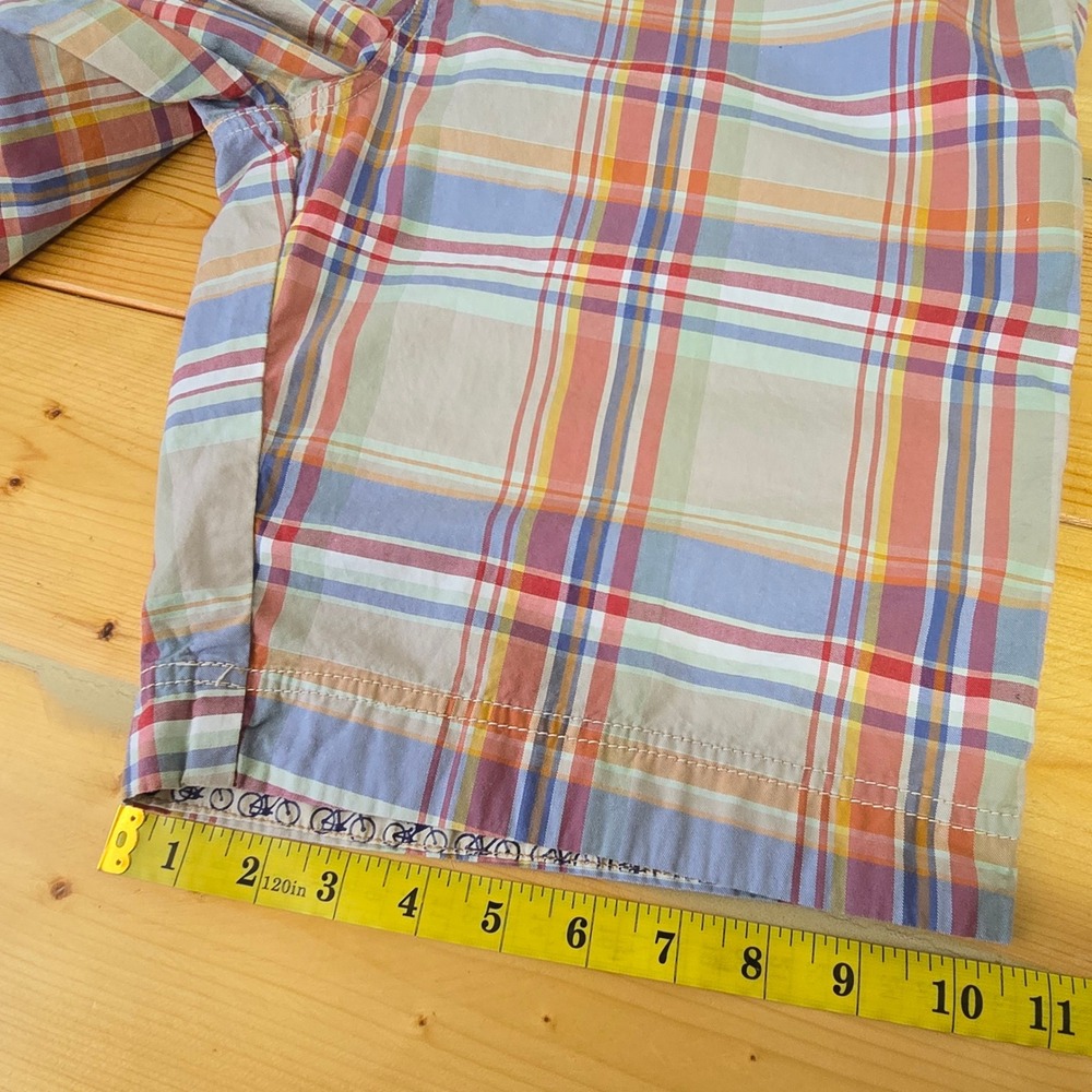 Robert Graham Plaid Shorts Mens 36 Multicolor Bicycle Trim Preppy Summer Casual - Picture 14 of 15